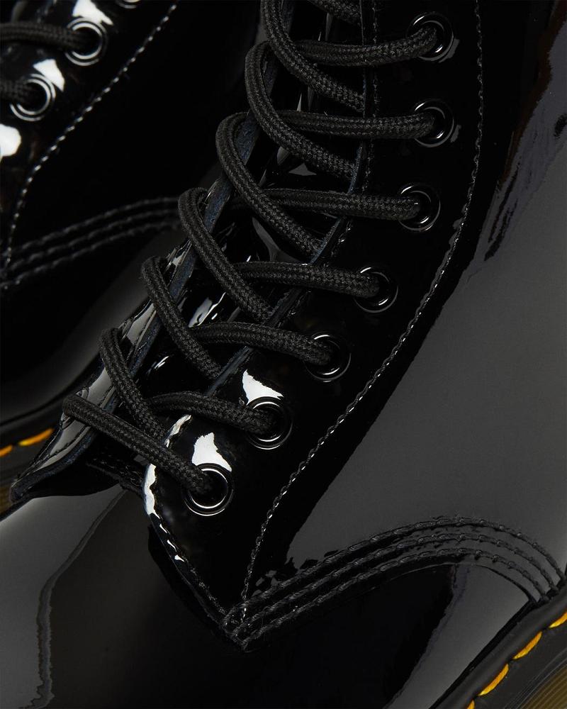 Dr Martens 1460 Bex Patent Lær Snørestøvletter Dame Svarte | Norge 621HAP